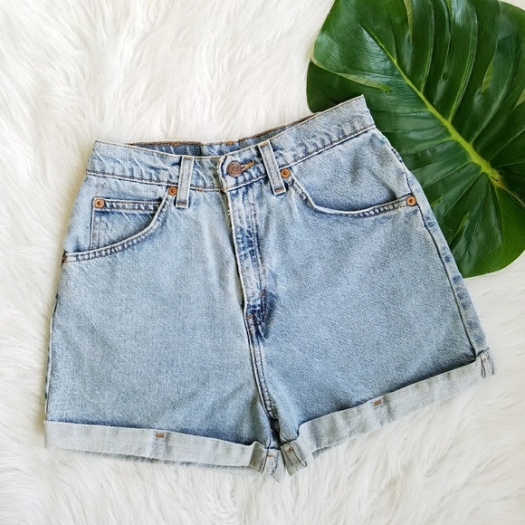 Levi's Pants - Levi's Vintage Orange Tab 954 High Waisted Shorts